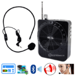 Amplificador Caixa De Som Headset Mega phone Rádio Bluetooth Portátil FM USB Auxiliar P2 KB150
