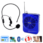 Amplificador Caixa De Som Rádio Bluetooth Headset Mega phone Portátil FM USB Auxiliar P2 KB150