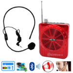 Caixa De Som Amplificador Headset Mega phone Rádio Bluetooth Portátil FM USB Auxiliar P2 KB150