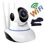 Câmera IP Para Segurança 3 Antenas Wifi Wireless Visão Sensor Noturna XM-3130