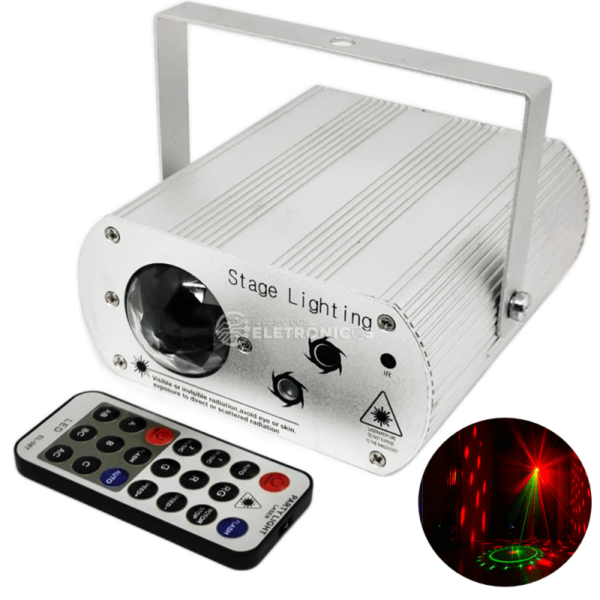 Canhão Laser Raio Holográfico Jogo De Luz RGB Com Controle Iluminação Para Festa TB1659 - Image 6