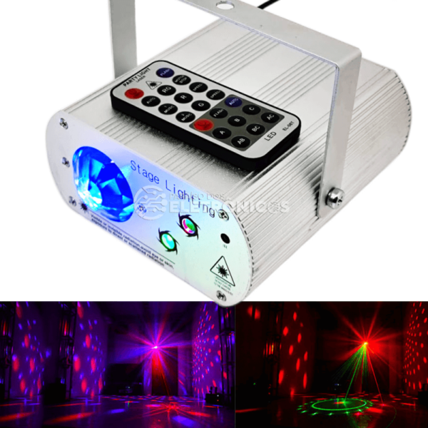 Canhão Laser Raio Holográfico Jogo De Luz RGB Com Controle Iluminação Para Festa TB1659 - Image 2