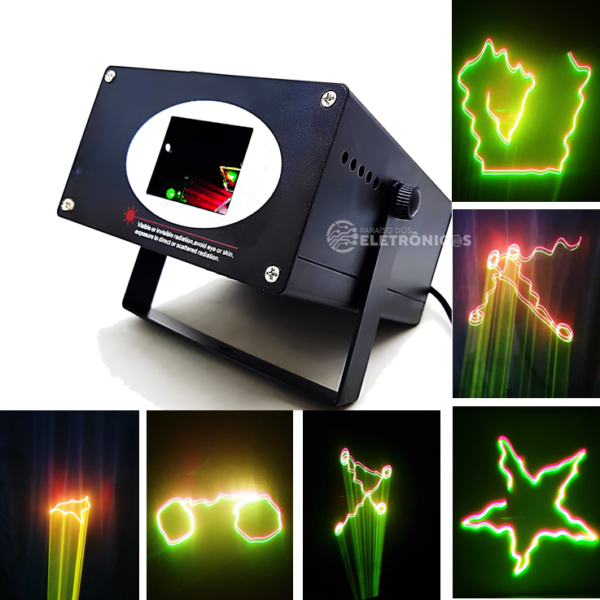 Canhão Raio Laser Rfeito Holográfico Jogo De Luz Iluminação Para Festa - HL22 - Image 4