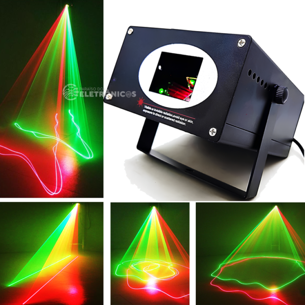 Canhão Raio Laser Rfeito Holográfico Jogo De Luz Iluminação Para Festa - HL22 - Image 5