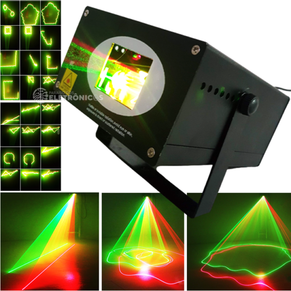 Canhão Raio Laser Rfeito Holográfico Jogo De Luz Iluminação Para Festa - HL22 - Image 6