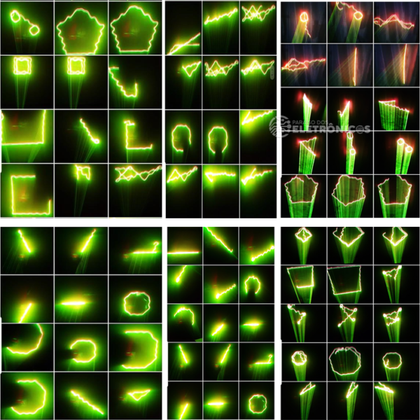 Canhão Raio Laser Rfeito Holográfico Jogo De Luz Iluminação Para Festa - HL22 - Image 8