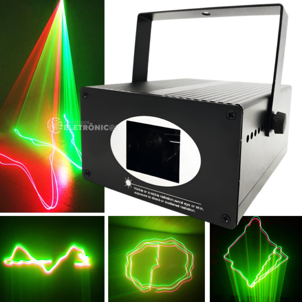 Canhão Raio Laser Rfeito Holográfico Jogo De Luz Iluminação Para Festa - HL22 - Image 9