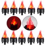 Kit 10 Chamas Efeito Fogo Artificial Realista Para Eventos e Ambientes Coloniais LED 3W - DS9931