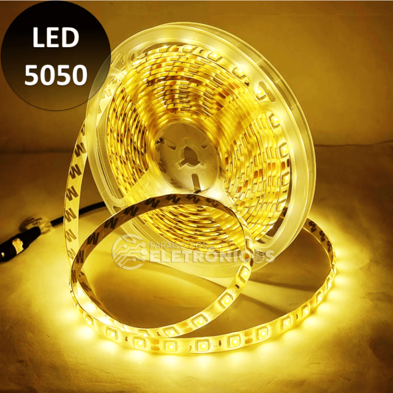 Ruban LED blanc SMD 5050 60 LED/m 12V - Éclairage puissant