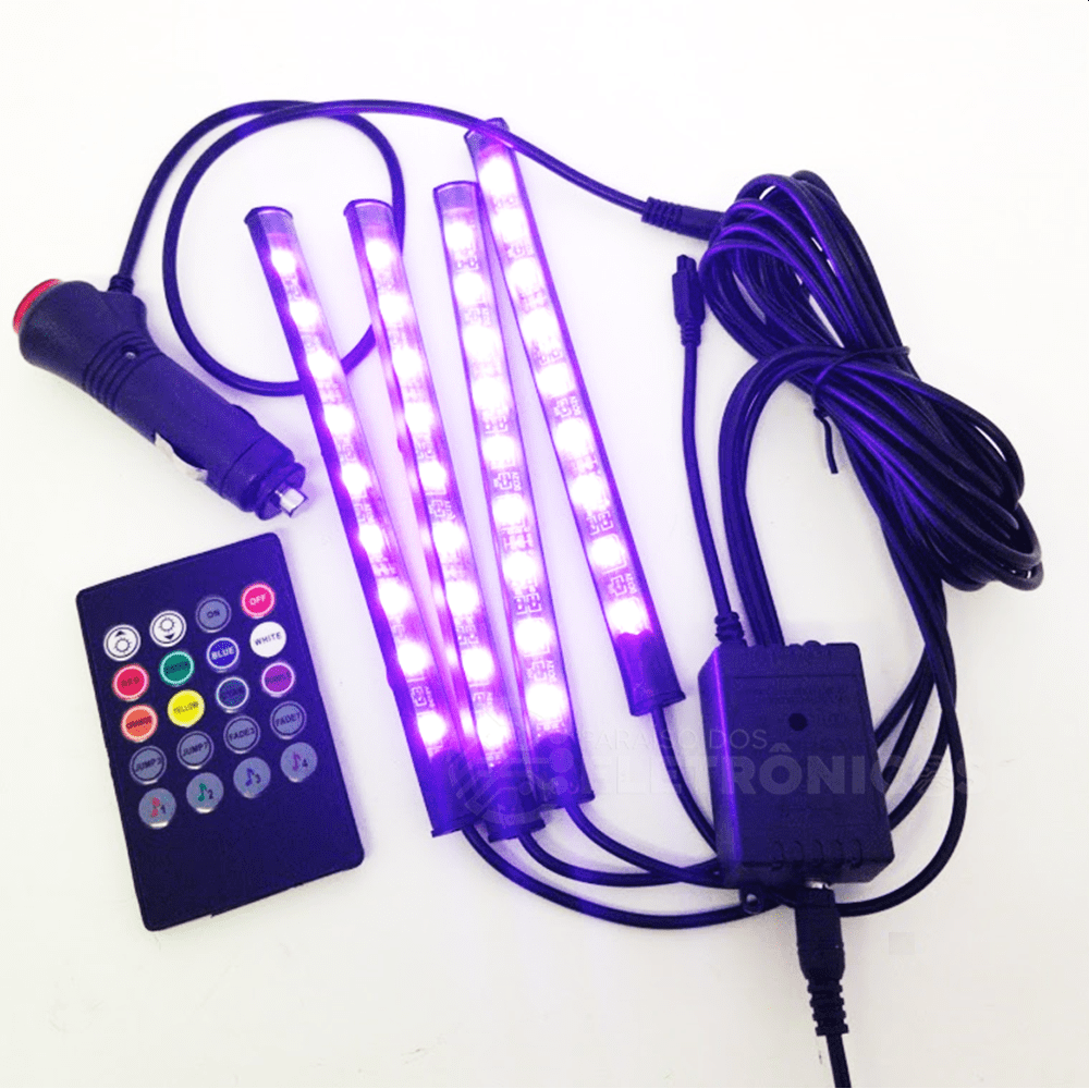 Barra LED RGB Para Som Casa Carro Sensor Ritmo Batida da Música Com Vários  Efeitos KPFR508 - K n u p - Fita de LED - Magazine Luiza