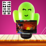 Luminária Cactos Vaso Porta Retrato Para Decorar e Iluminar Lâmpada Cor Branca 10010181