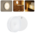 Luminária Lampada 6 LED Branco Quente Com Sensor De Presença Recarregável - DS1122