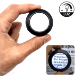 Lupa Portátil Com Luz LED Ampliação 5x Peso Para Papel - Preto 57088