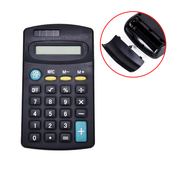 Mini Calculadora Eletrônica De Bolso Portátil Para Escritório Faculdade Escola MJ402