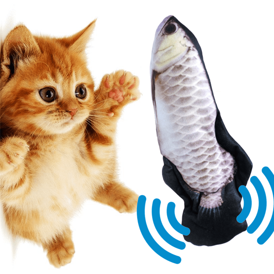 Brinquedo Para Gatos Peixe Que Se Mexe e Carrega USB em Veludo Macio –  28631 – Paraiso dos Eletrônicos
