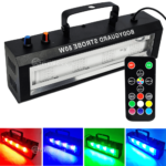 Super Strobo RGB 80W Refletor Com Controle 4 LEDs Efeito Flash Para Festa 1948815