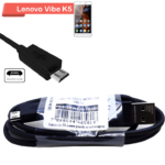 Cabo de Dados e Carga Original Smartphone Lenovo Vibe K5 Turbo Fast Charger 3.0 Micro-USB SK6472A (MO-SKN646AIBI)