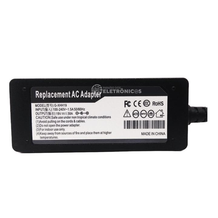 Fonte Carregador Notebook HP 19V 41.58A Pino 4.0mm x 1.7mm - H19V158A - Imagem 4