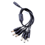 Cabo Pino Adaptador Divisor P4 1 X 6 Alimentação Fonte CFTV Câmeras LE801