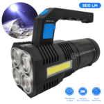 Lanterna Potente Led Recarregável Ultra Iluminação Com Strob 800 lumens 20W - LT8934