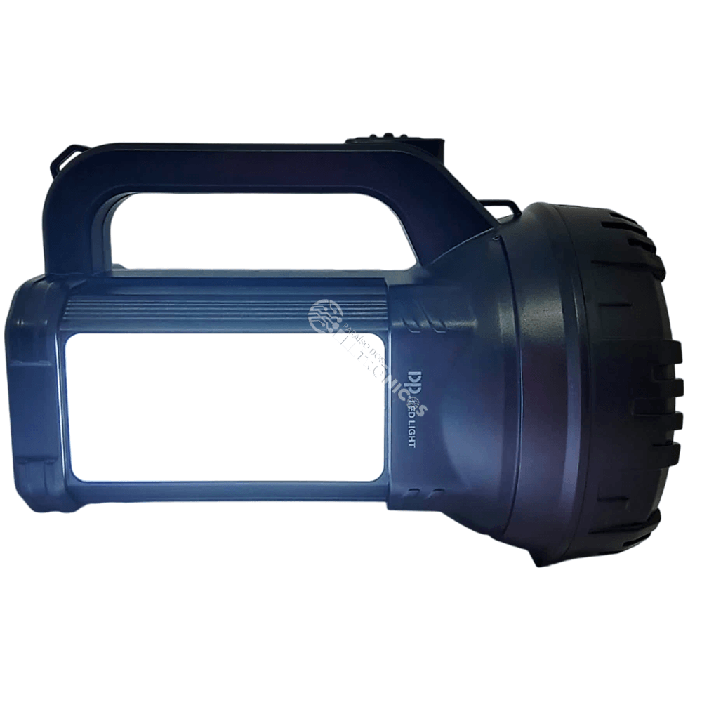 Lanterna Recarregável 2EST 1LED Frontal 20W + LED Lateral 5W Bivolt com  Alça Holofote DP-7320 - DP LED