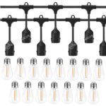 Kit Varal Extensão 15 Metros + 15 Lâmpadas LED S14 Retrô Econômica 110v - KIT018