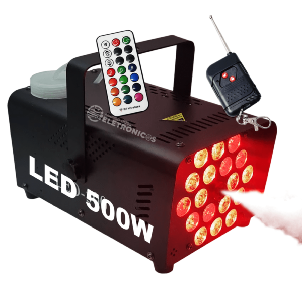 Máquina De Fumaça 500W 18 LEDs RGBW Com 2 Controles Remoto 110V - 1948818 - Image 8