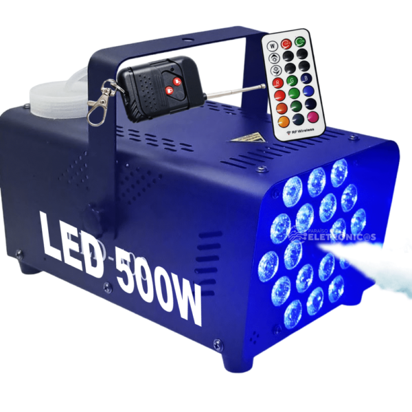 Máquina De Fumaça 500W 18 LEDs RGBW Com 2 Controles Remoto 110V - 1948818 - Image 10