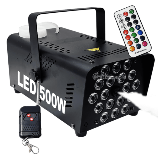 Máquina De Fumaça 500W 18 LEDs RGBW Com 2 Controles Remoto 110V - 1948818 - Image 11