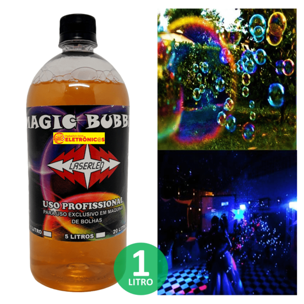 Líquido Profissional Para Máquina De Bolhas De Sabão Magic Bubble Com 1 Litro Para Festa Eventos - MAGICBOLHA - Image 3