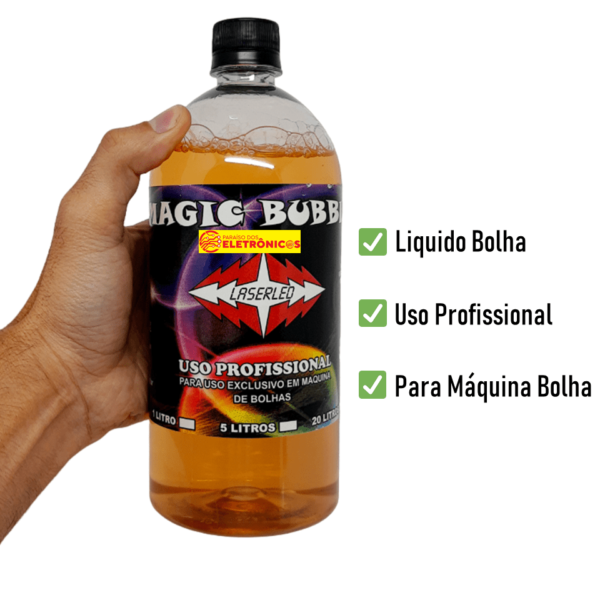 Líquido Profissional Para Máquina De Bolhas De Sabão Magic Bubble Com 1 Litro Para Festa Eventos - MAGICBOLHA - Image 2