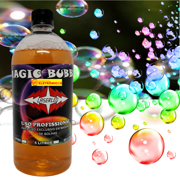 Líquido Profissional Para Máquina De Bolhas De Sabão Magic Bubble Com 1 Litro Para Festa Eventos - MAGICBOLHA - Image 5