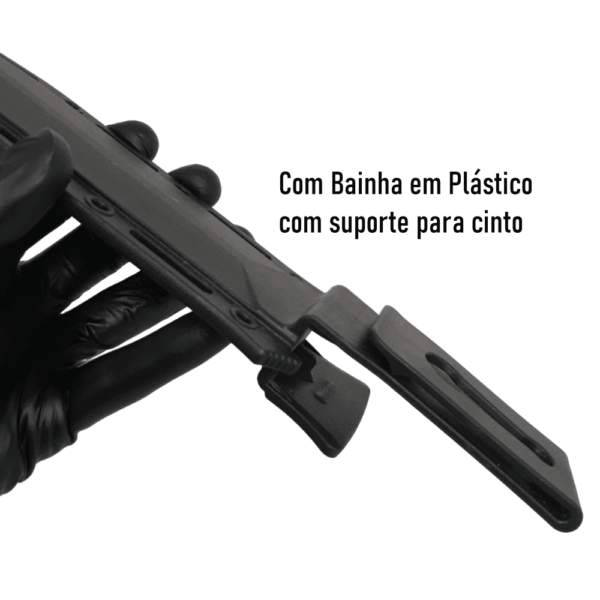 Faca Tática Grande Multiuso Cabo Emborrachado e Bainha em Plástico Resistente - SLKA238 - Image 5