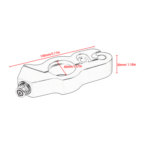 Anti-Roubo Trava Para Guidão, Punho De Freio, Bloqueio Sólido, Para Moto ou Bicicleta - Image 4