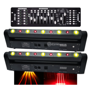 Kit 2 Barra 9 LED + 1 Mesa DMX Laser Ribalta Jogo De Luz Para Festa – CYL5866