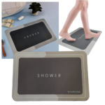 Tapete Para Banheiro Magico Antiderrapante Absorvente de Secagem Rápida Retangular 60x40cm - ST398