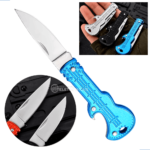 Mini Canivete Chaveiro Guitarra Com Abridor e Lâmina Dobrável E Multifuncional - Azul SLKD85