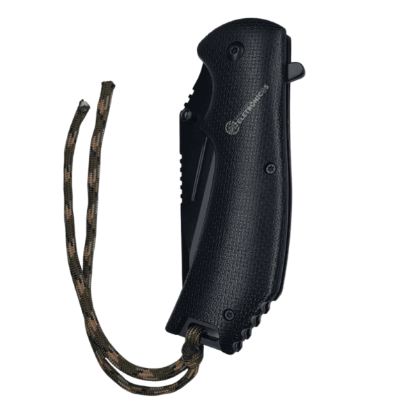 Canivete Tático de Sobrevivência e Combate Camuflado Com Trava Liner Lock - Preto SLKD05 - Image 6