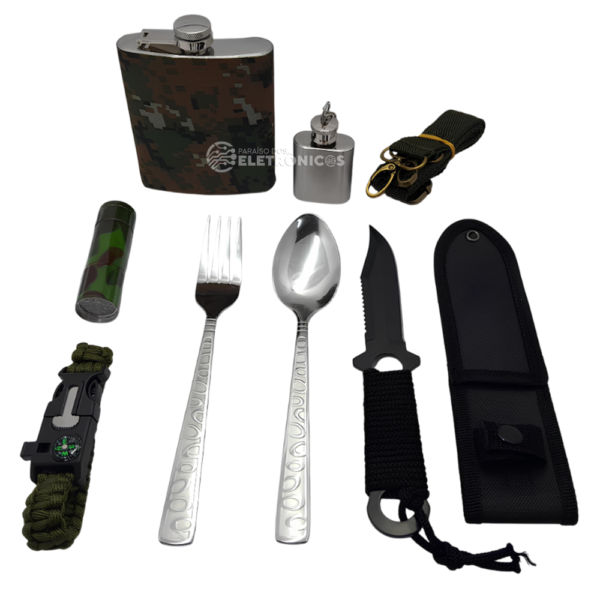 Kit De Utensílios Para Camping Sobrevivência Com Maleta de Transporte - LKCD28 - Image 2