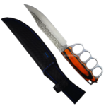 Faca Afiada Esportiva Com Soco Inglês e Proteção de Dedos - SLKA40