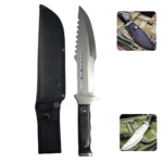 Faca Facão Estilo Militar Artesanal Tático Para Caça Com Bainha - SLKA164