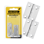 Kit 2 Dobradiças Com Rolamento 44mm x 33mm 2