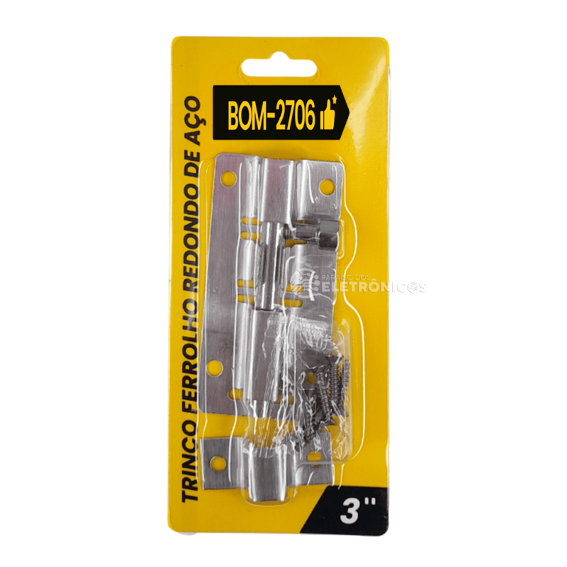 Trinco Ferrolho Redondo 70mm x 35mm 3