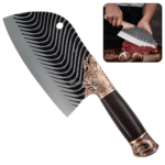 Cutelo Artesanal de 31,5cm de Luxo Para Churrasco Com Cabo Dragão - SLKAF116