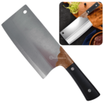 Faca Artesanal Lâmina Larga em Aço Para Chef de Cozinha - SLKAF114