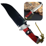 Faca Especial 31 Lâmina Em Inox e Full Tang Cabo Madeira + Bainha - RMBB