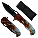 Canivete Compacto Portátil e Resistente Com Trava de Segurança- SLKD302A