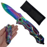 Canivete Luxo de Bolso estilo camaleão Com Cortador de Fios Quebra-Vidro SLKD119