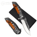 Canivete Elegante Rustico 21cm Aço Inoxidável e Cabo em Madeira - SLKD16