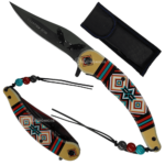 Canivete Ultralight com Cordão de Miçangas Artesanal Apenas 90g - SLKD330C